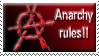 a stamp that says 'Anarchy rules!!