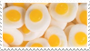 A stamp of sunny side up eggs