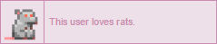 this user loves rats