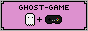 a button with the words 'ghost game', below these words is an image of a ghost, a plus symbol, and then a game controler