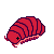 A red pill bug